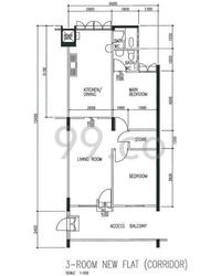 Blk 108 Hougang Avenue 1 (Hougang), HDB 3 Rooms #135303212